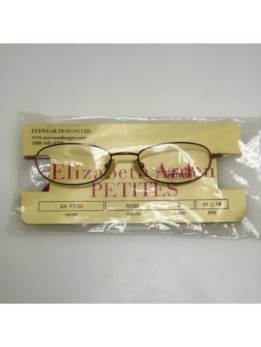 Elizabeth Arden EA PT-50-3 Rose Eyeglasses Eye Glasses Frames 51-18-135